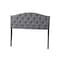 Baxton Studio Myra Queen Size Grey Upholstered Button-tufted Headboard 118-6429 - alternate 1